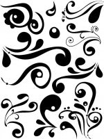 Rhonna Farrer Clear Stamps: Big Swirls