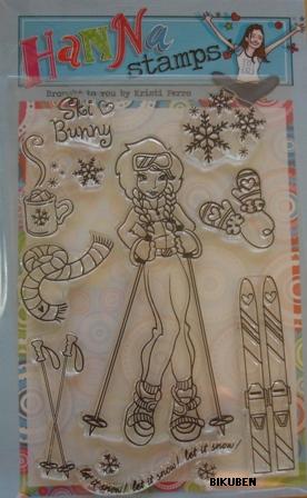 Hanna Stamps: Ski Bunny, Clear Stamp Set