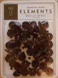 American Crafts: Medium Brads Chestnut