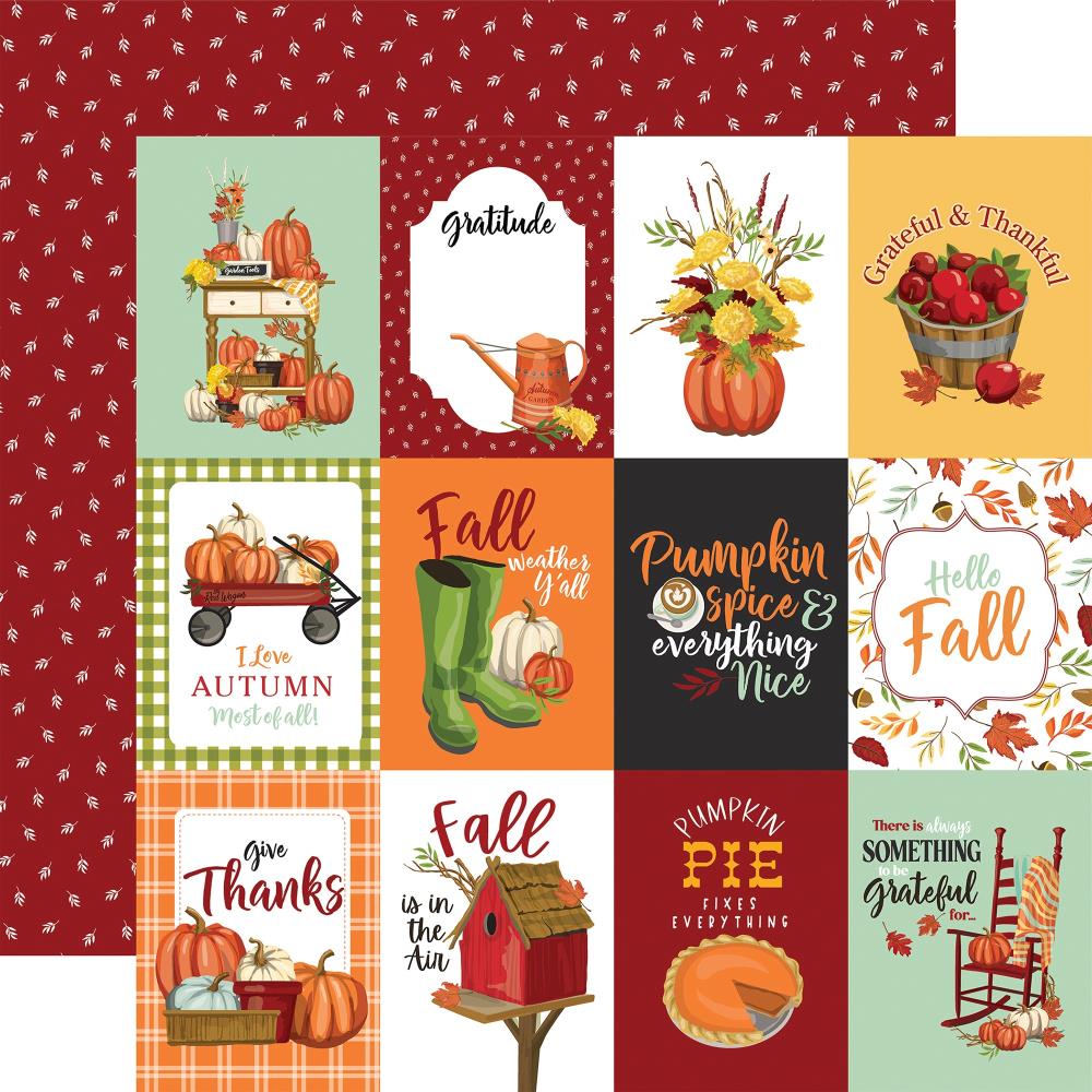 Carta Bella - Welcome Autumn - 3 x 4 Cards - 12x12"