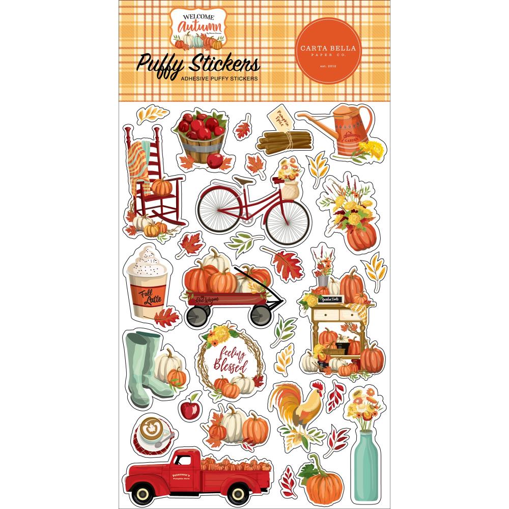 Carta Bella - Welcome Autumn - Puffy Stickers