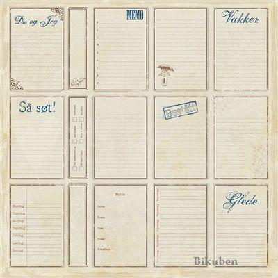 Notabene: Blue Notes 12 x 12"