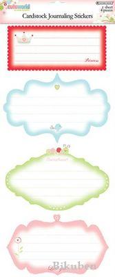 Autumn Leaves: Cuteworld Girl - Journaling Stickers