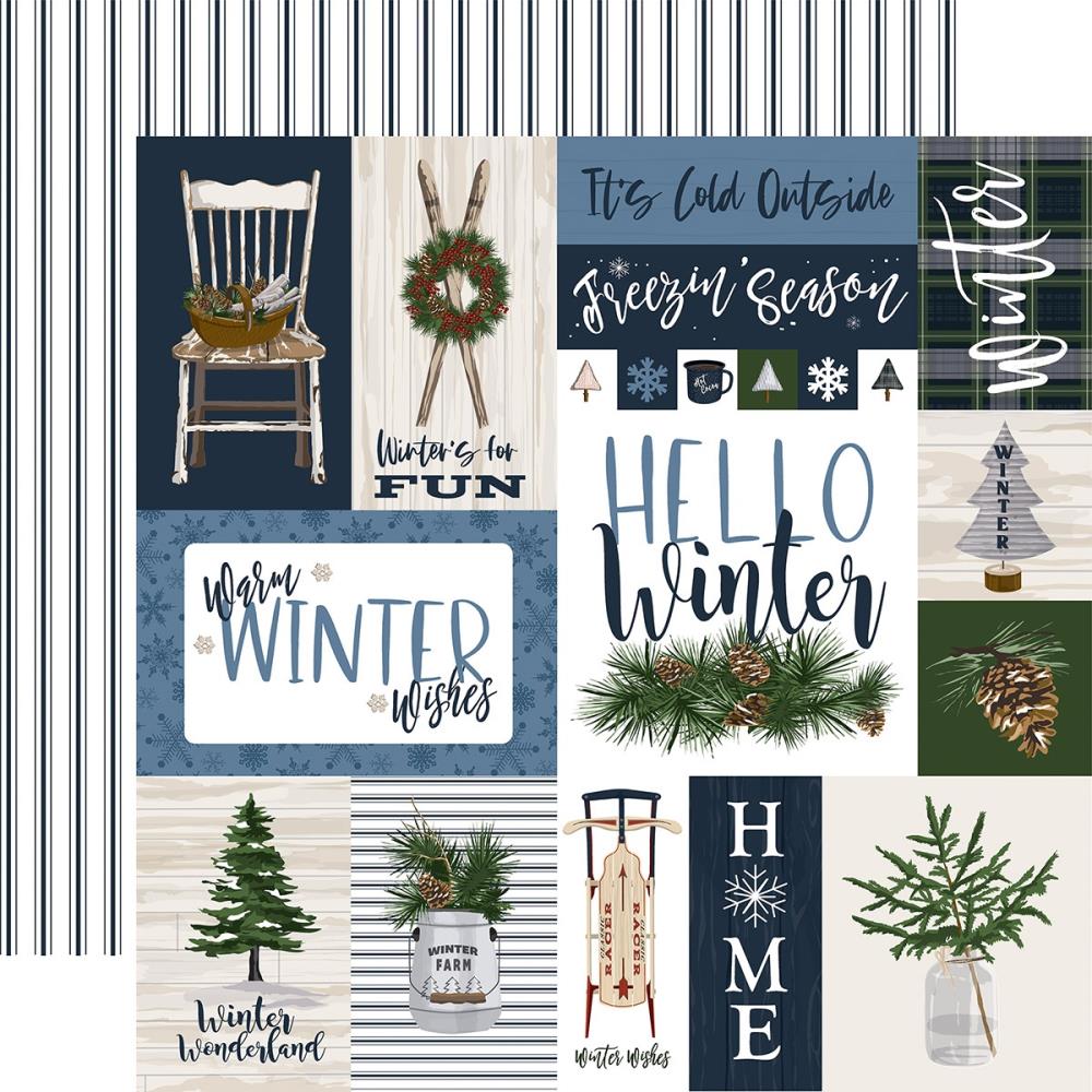 Carta Bella - Welcome Winter - Multi Journaling Cards - 12x12"