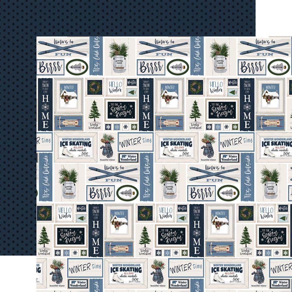 Carta Bella - Welcome Winter - Farmhouse Frames - 12x12"