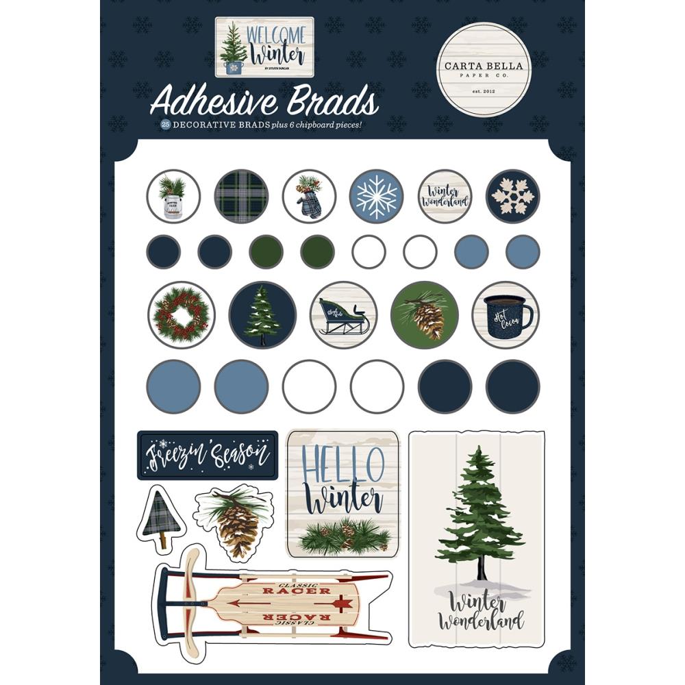 Carta Bella - Welcome Winter - Decorative Brads