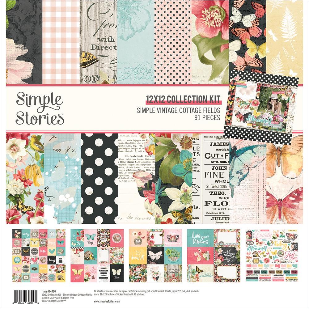 Simple Stories - Cottage Fields - Collection Kit - 12 x 12"