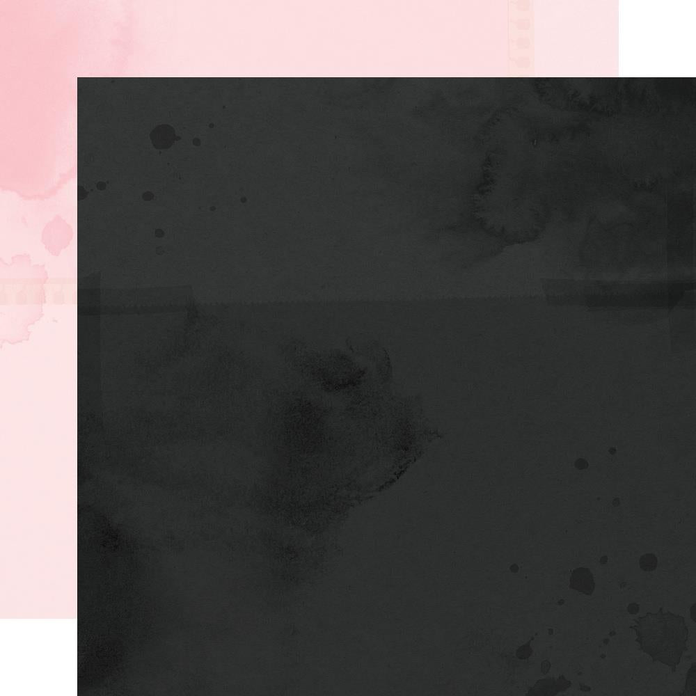 Simple Stories - Cottage Fields - Black / Rose - 12x12"