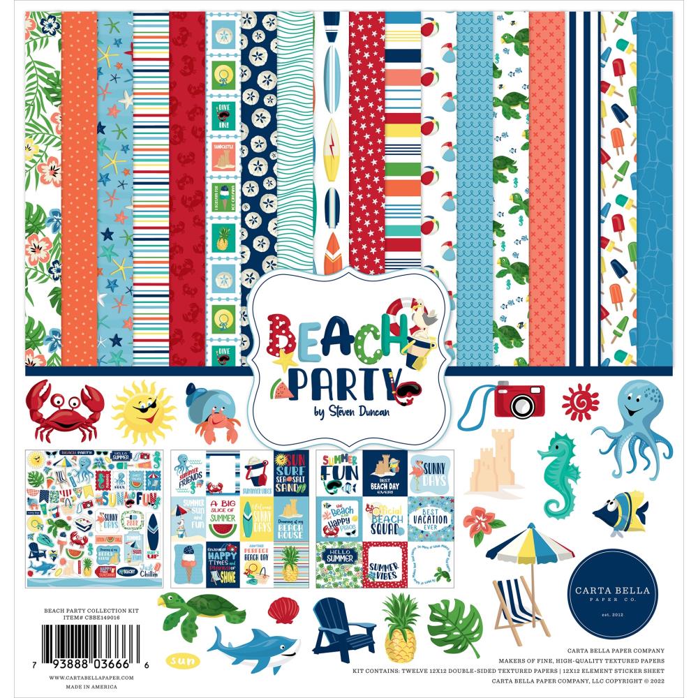 Carta Bella - Beach Party - Collection Kit - 12 x 12"