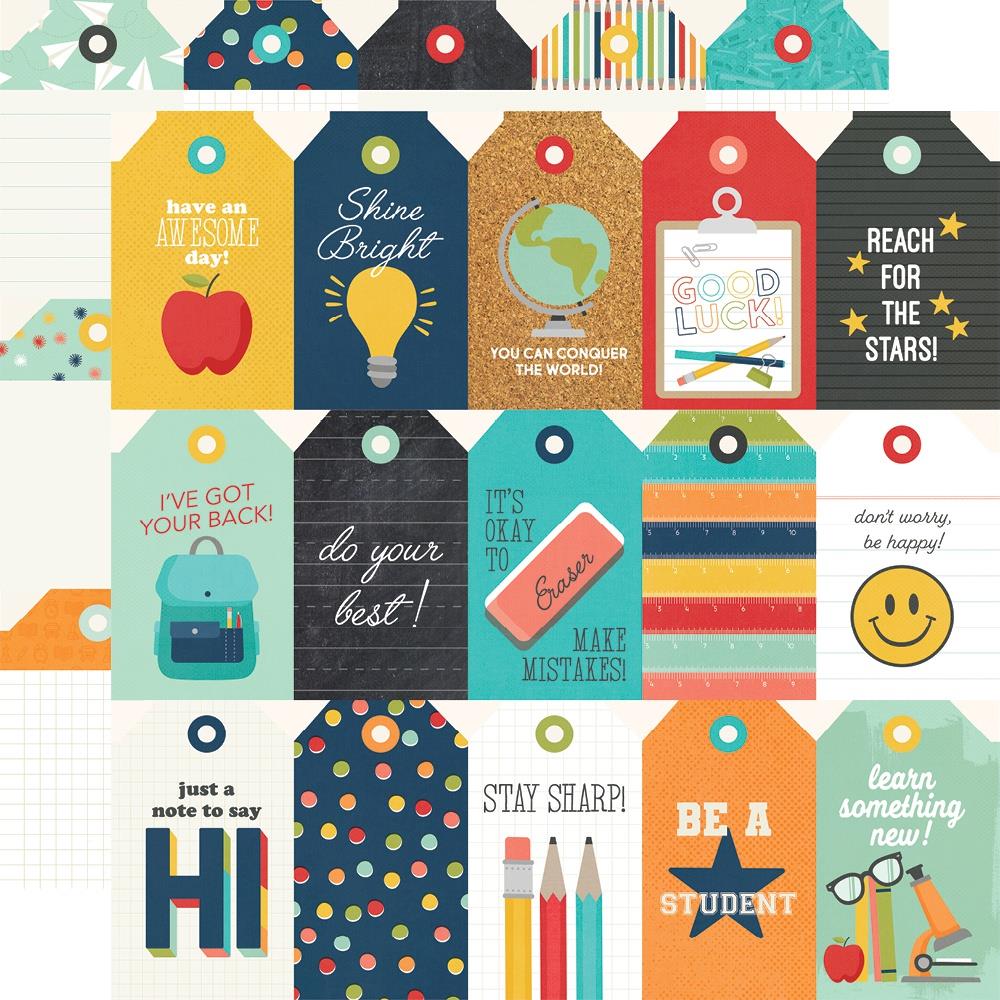 Simple Stories - School Life - Tags - 12x12"