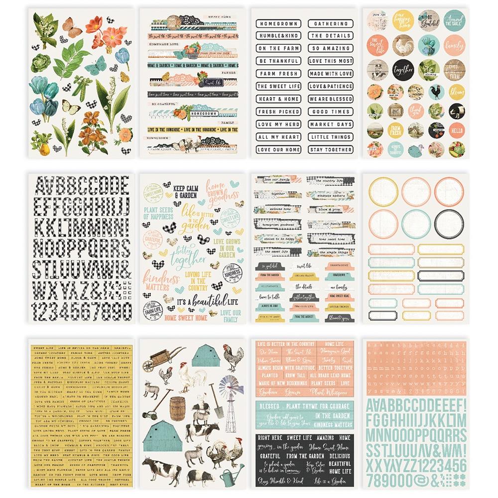 Simple Stories - Farmhouse Garden - Sticker Book