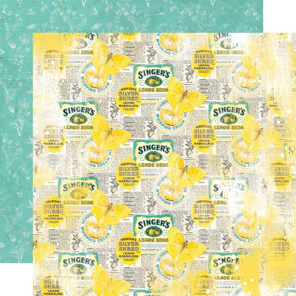 Simple Stories - Simple Vintage - Lemon Twist - Easy Peasy - 12 x 12"