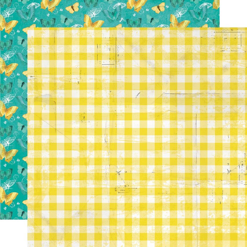 Simple Stories - Simple Vintage - Lemon Twist - Fresh Squeezed - 12 x 12"