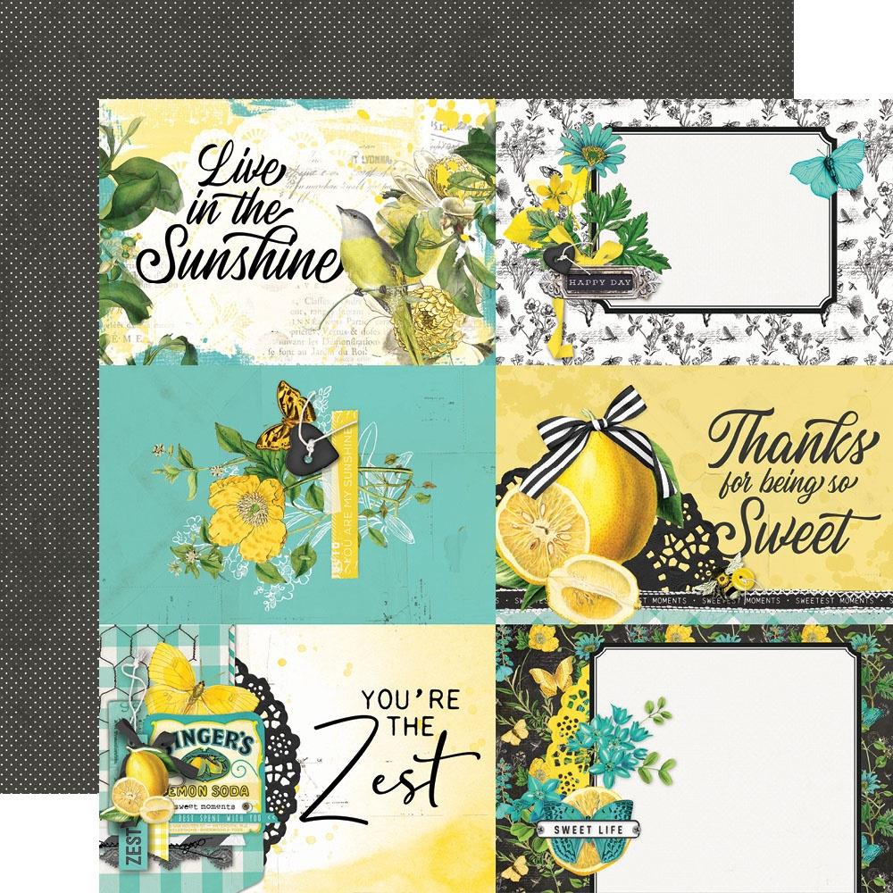 Simple Stories - Simple Vintage - Lemon Twist - 4x6 Elements - 12 x 12"