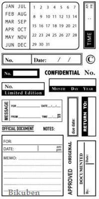 October Afternoon: Mailroom Clear Stamps