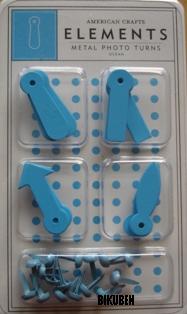 American Crafts: Metal photo turns - Ocean