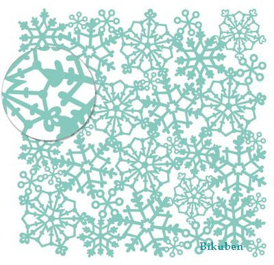KI Memories: Lace Cardstock - Flurry Bubble