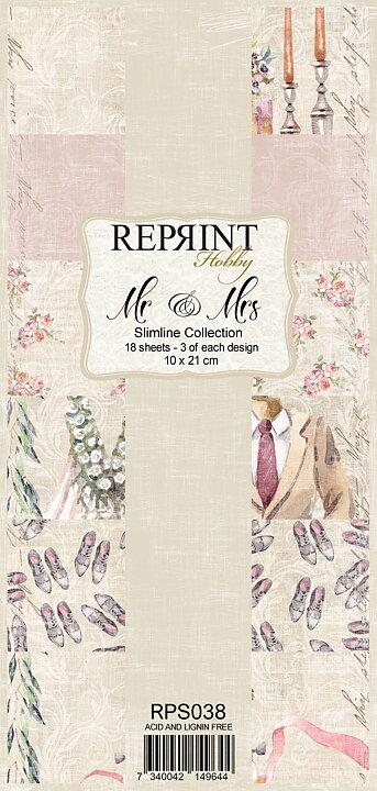Reprint - Slimline Paper Collection - Mr & Mrs