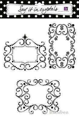 Prima: Say it in Crystals - Frame Black