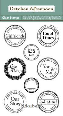 October Afternoon: Stamped & Sealed Clear Stamps