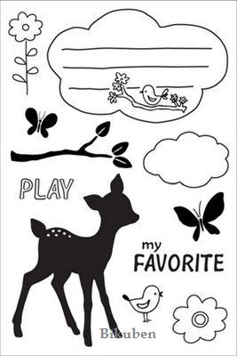 October Afternoon: Forest Friends - Clear Stamps