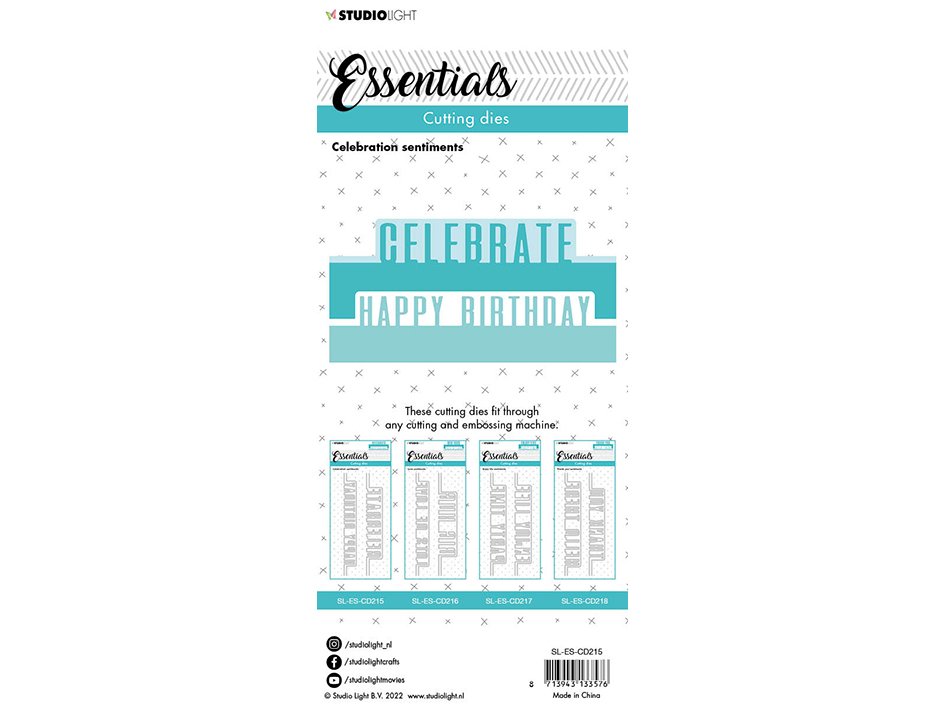 Studiolight Essentials Die – Celebration Sentiments