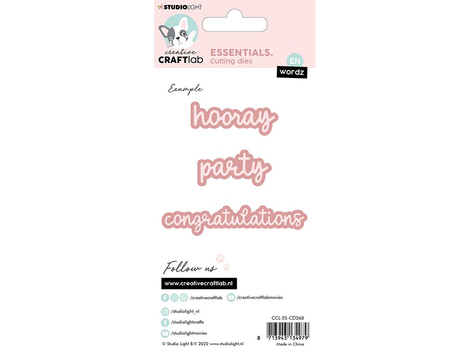 Studiolight Essentials Wordz Dies - Congratulations