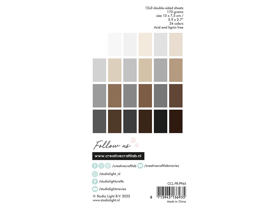 Studiolight - Friendz Designpaper pad - Furry