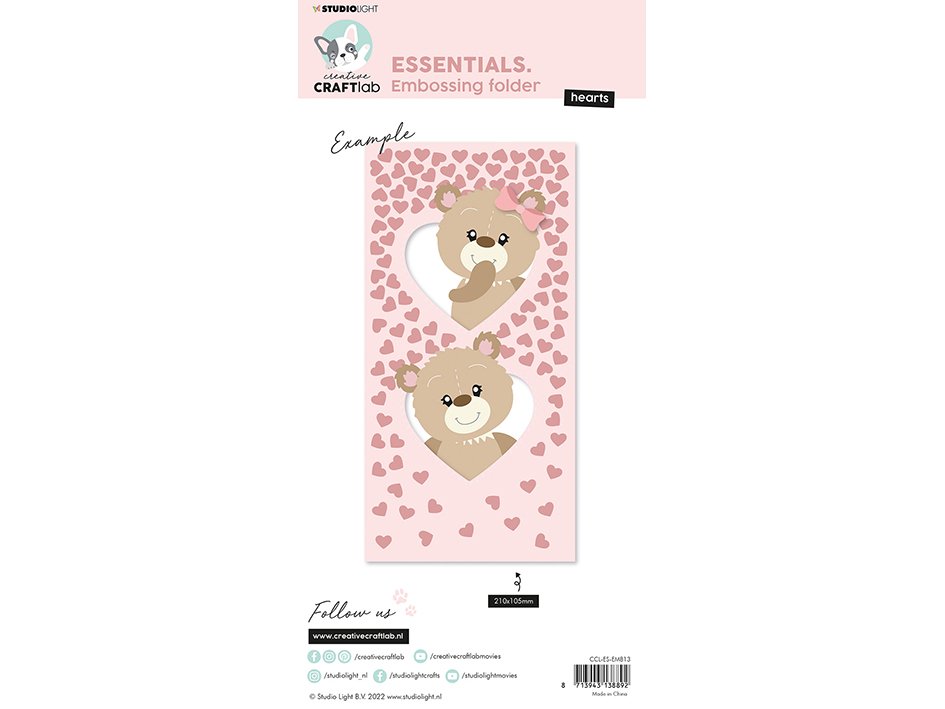 Studiolight - Essentials Embossing Folder - Hearts