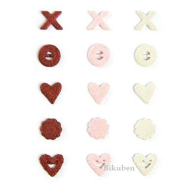 MM: Love Notes - Jumbo Shimmer Brads