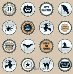 Spooktacular - Halloween Circle tags   12 x 12"