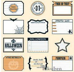 Spooktacular - Halloween Journal Tags   12 x 12"