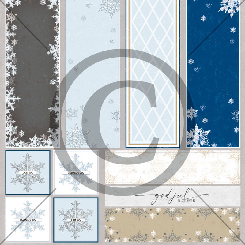 Papirdesign - Det kimer nå til julefest - Kallemann - 12 x 12"