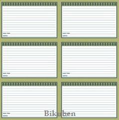 Bon Appètit -  Recipe Cards     12  x 12"