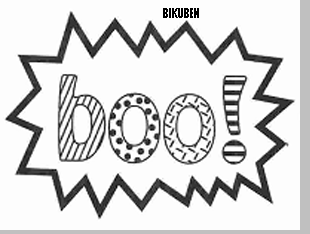 Autumn Leaves: Boo clear stamp