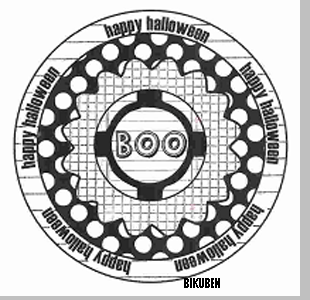 Autumn Leaves: Boo Circle clear stamp