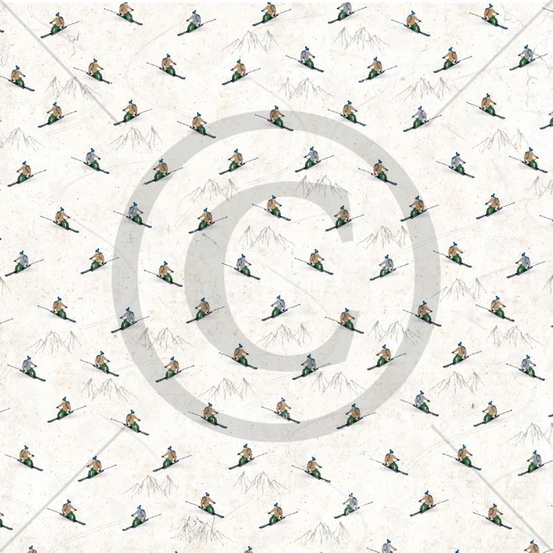 Papirdesign - Det kimer nå til julefest - Full fart i svingene - 12 x 12"