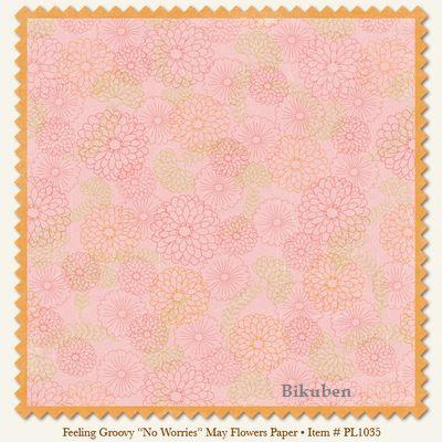 Penny Lane: Feeling Groovy - "No Worries" May Flowers Paper 12 x 12"