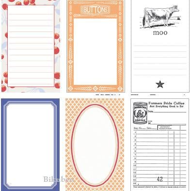 Jenni Bowlin: The Farmer's Wife Journaling Cards