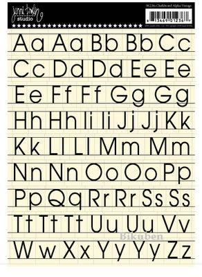 Jenni Bowlin: Chalkboard Alpha Vintage