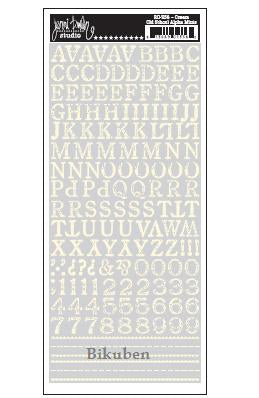 Jenni Bowlin: Old School Alpha Minis, Cream Rub Ons