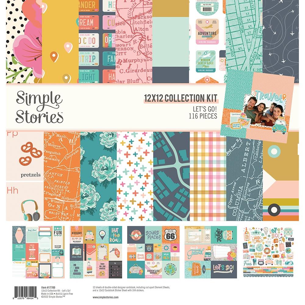 Simple Stories - Let's go - Collection Kit - 12 x 12"