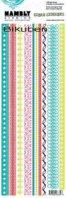 Hambly: On Edge Border Clear Stickers