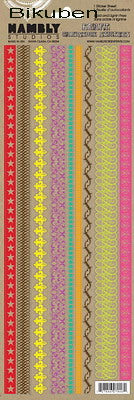 Hambly: On Edge Border Kraft Cardstock Stickers