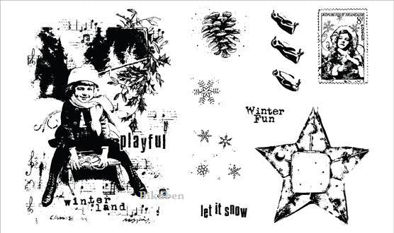 Rubber Stamp Concept: Let It Snow Stamp Set