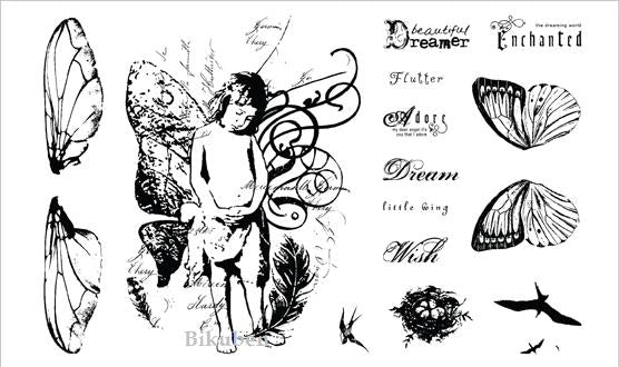 Rubber Stamp Concept: Beautiful Dreamer  Stamp Set