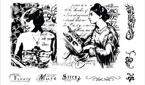 Rubber Stamp Concept: Muse  Stamp Set