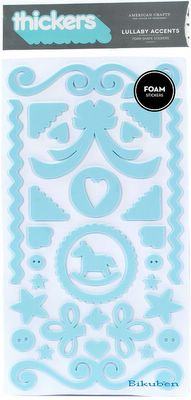 Thickers: LULLABY ACCENTS - Powder Foam Shape Stickers