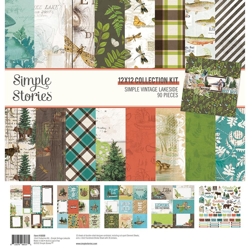 Simple Stories - Vintage Lakeside - Collection Kit  - 12 x 12"