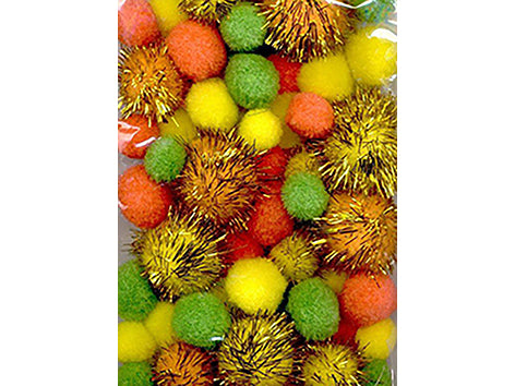 Pomponger - m/ glitter - Påske